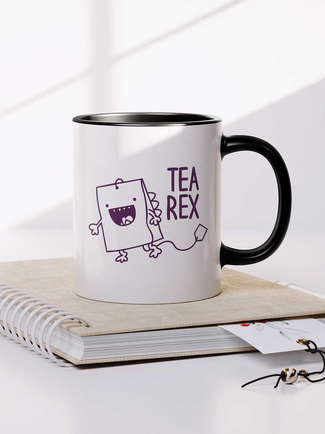 TEA REX Graphic Printed Ceramic Mug