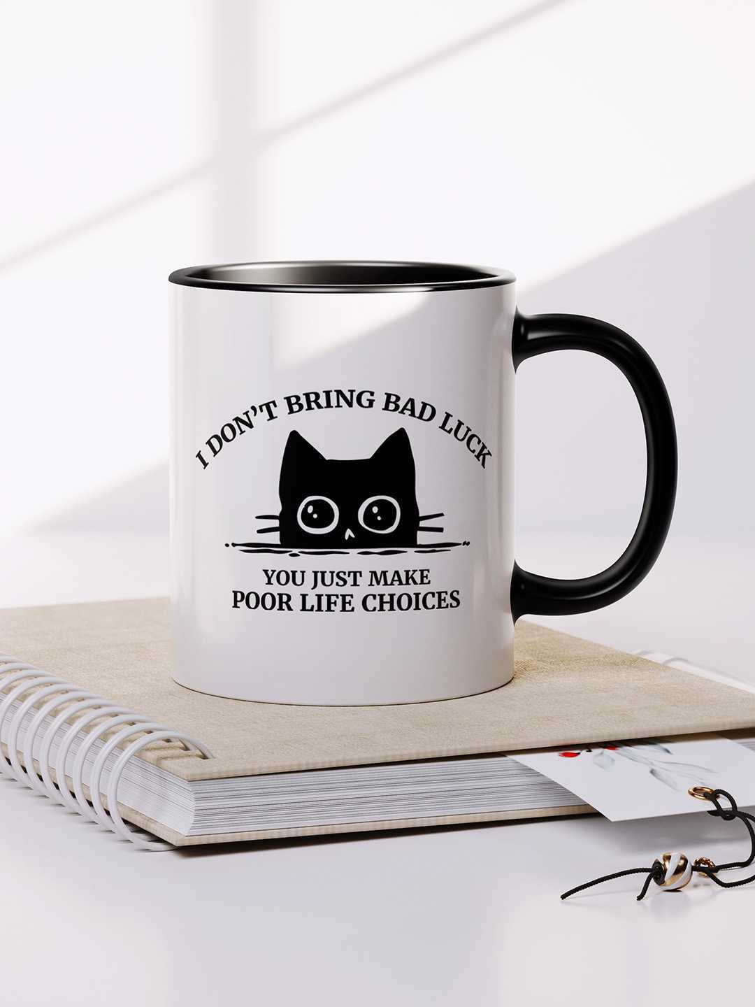 U MAKE POOR LIFE CHOICES Graphic Printed Ceramic Mug