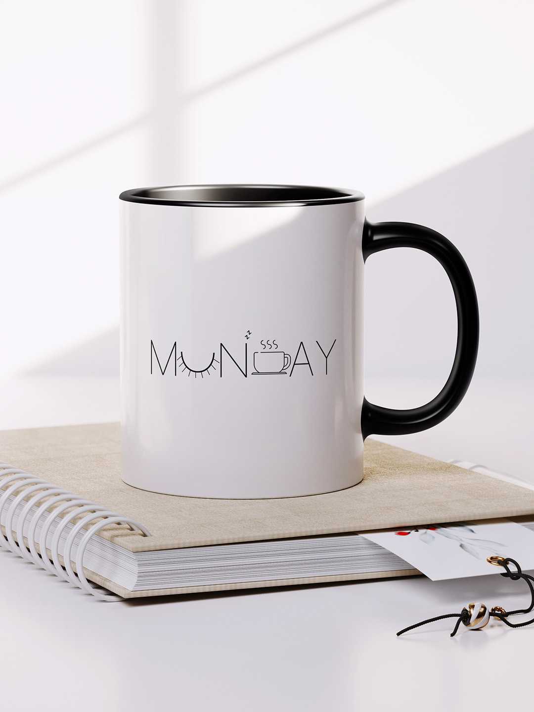 MONDAY Graphic Printed Ceramic Mug