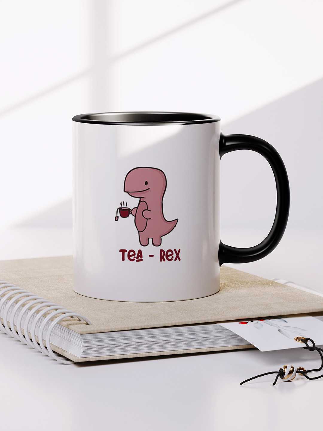 TEA-REX Graphic Printed Ceramic Mug