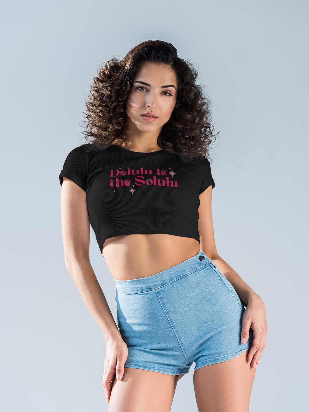 Delulu is Solulu Graphic Baby Tee