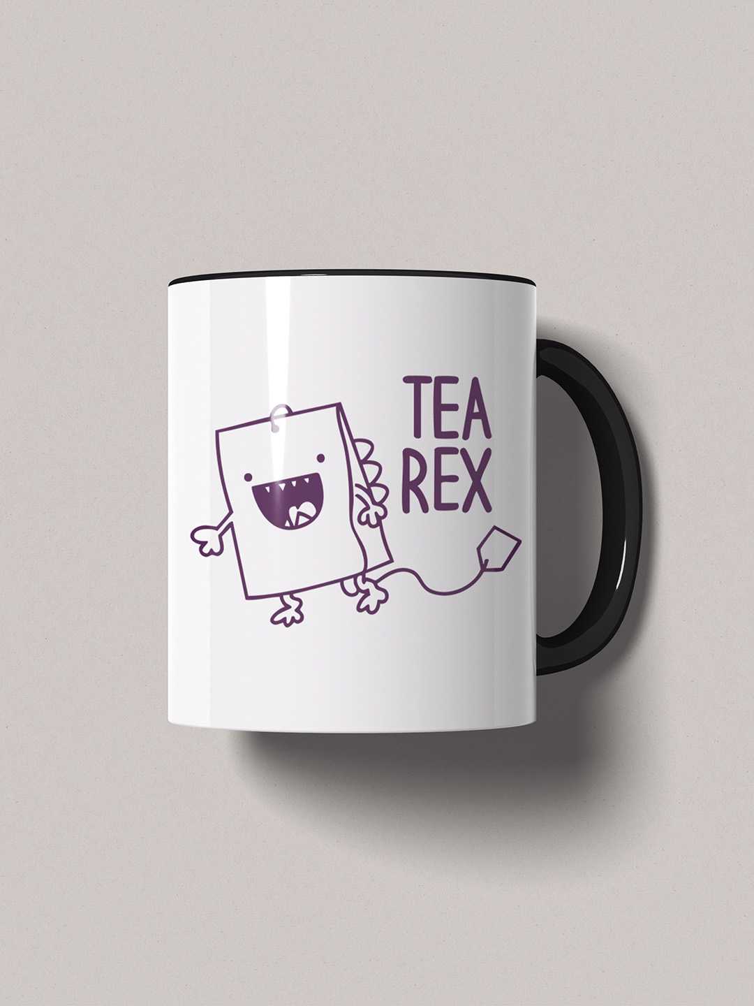 TEA REX Graphic Printed Ceramic Mug