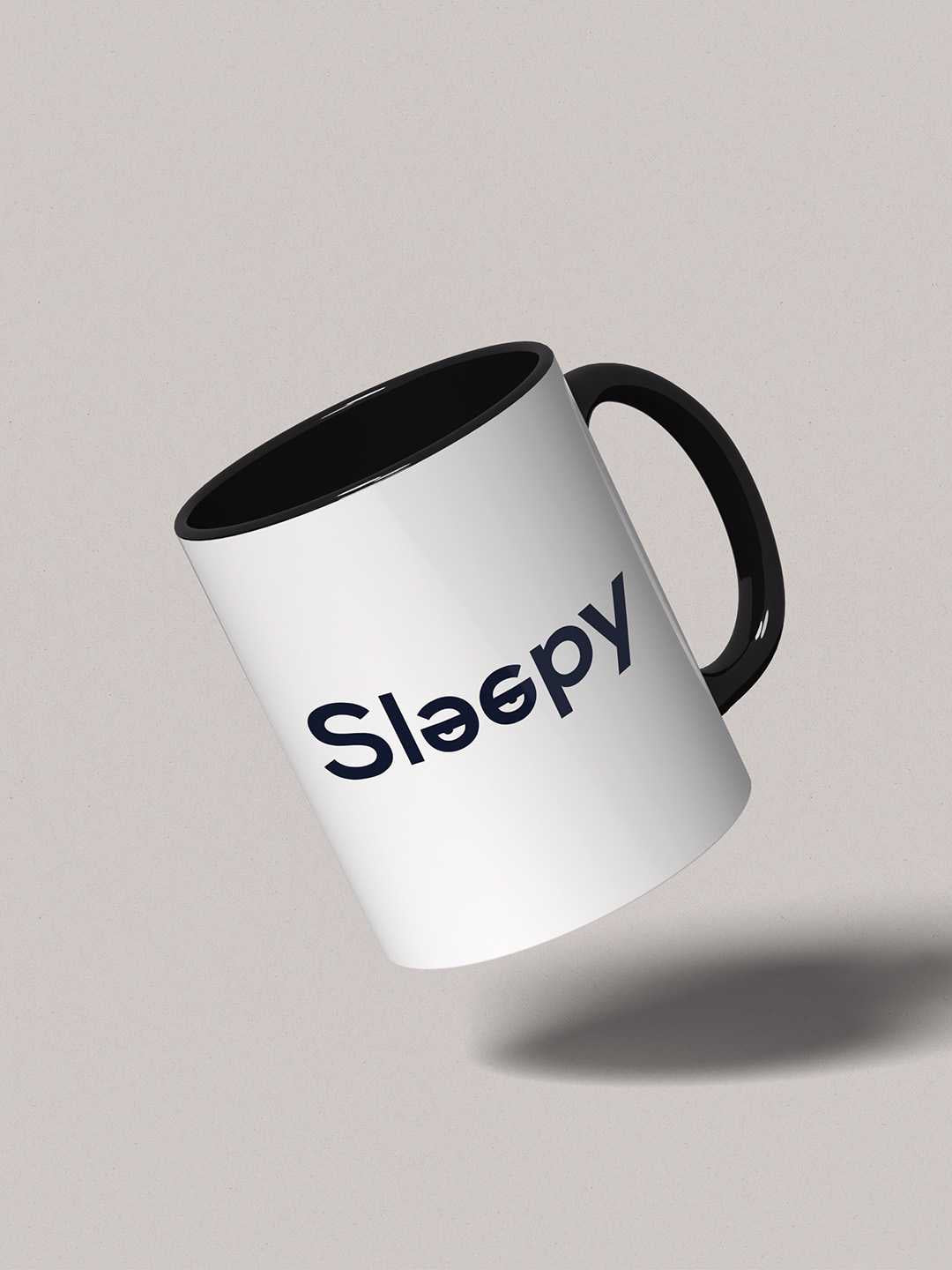 SLEEPY Graphic Printed Ceramic Mug