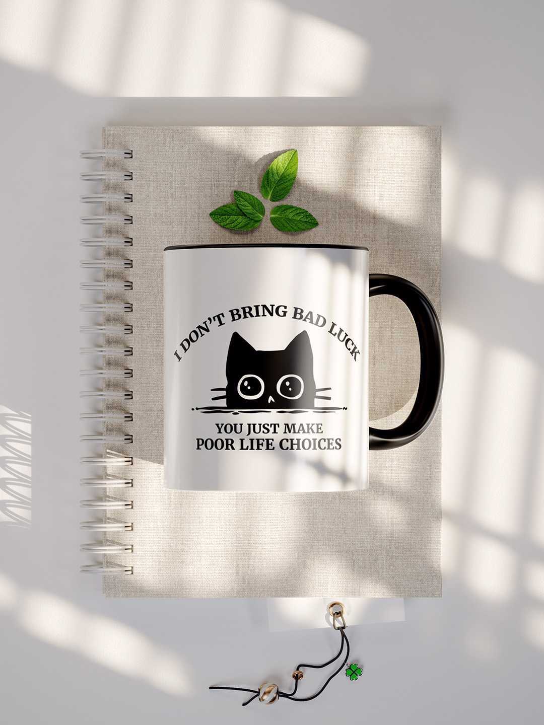 U MAKE POOR LIFE CHOICES Graphic Printed Ceramic Mug