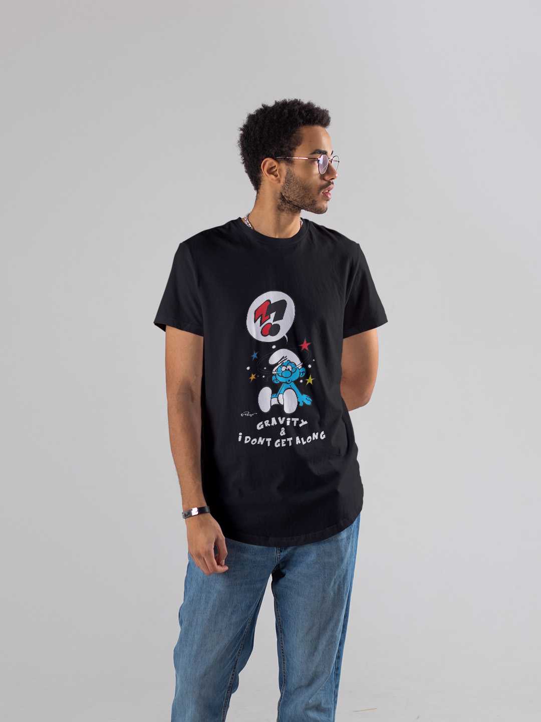 Confused Smurf Regular Graphic Tee