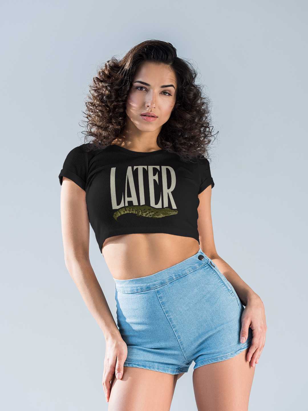 Later Aligator Graphic Baby Tee