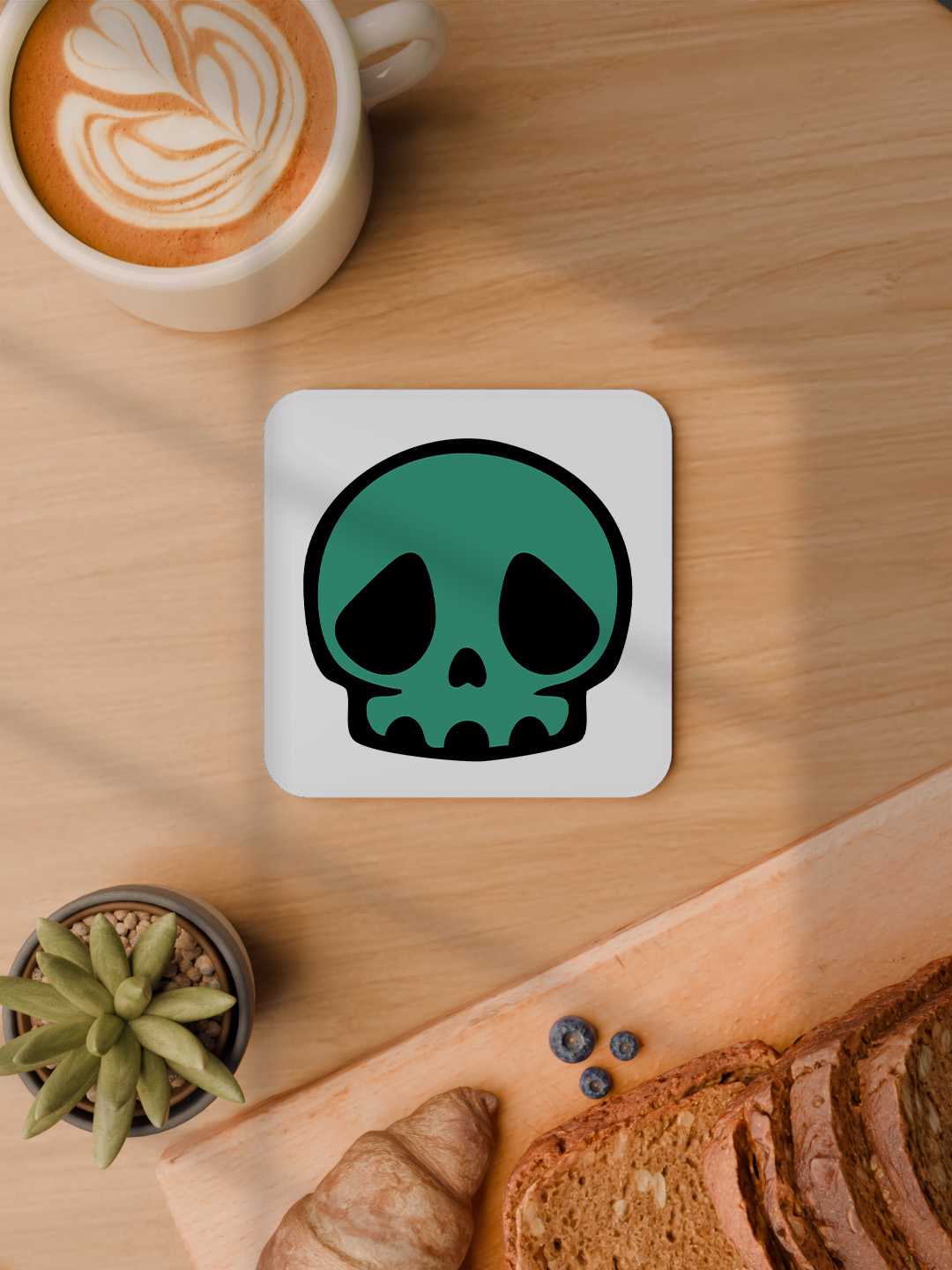 Skull Graphic Coasters - Pack of 6