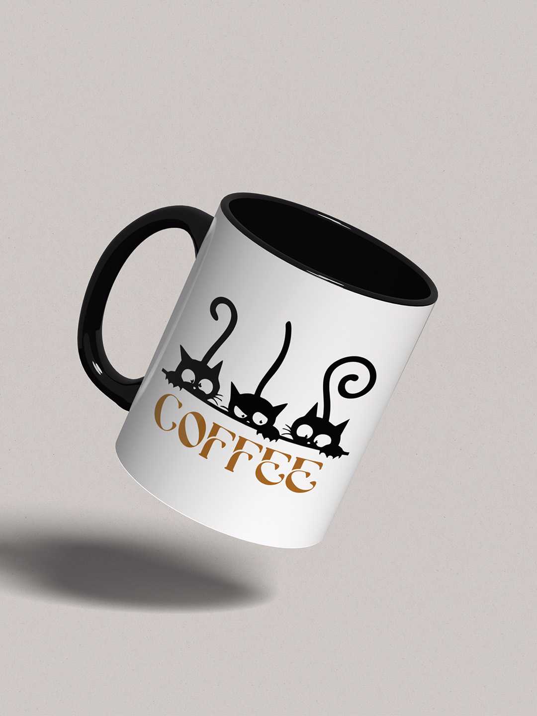 COFFEE CATS Graphic Printed Ceramic Mug