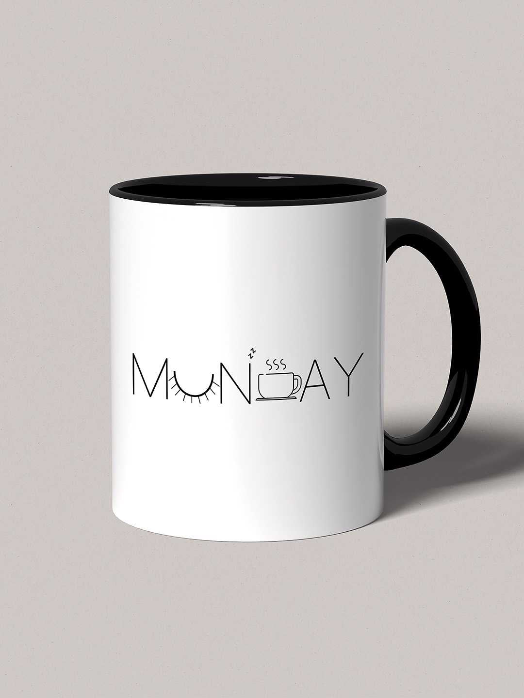 MONDAY Graphic Printed Ceramic Mug
