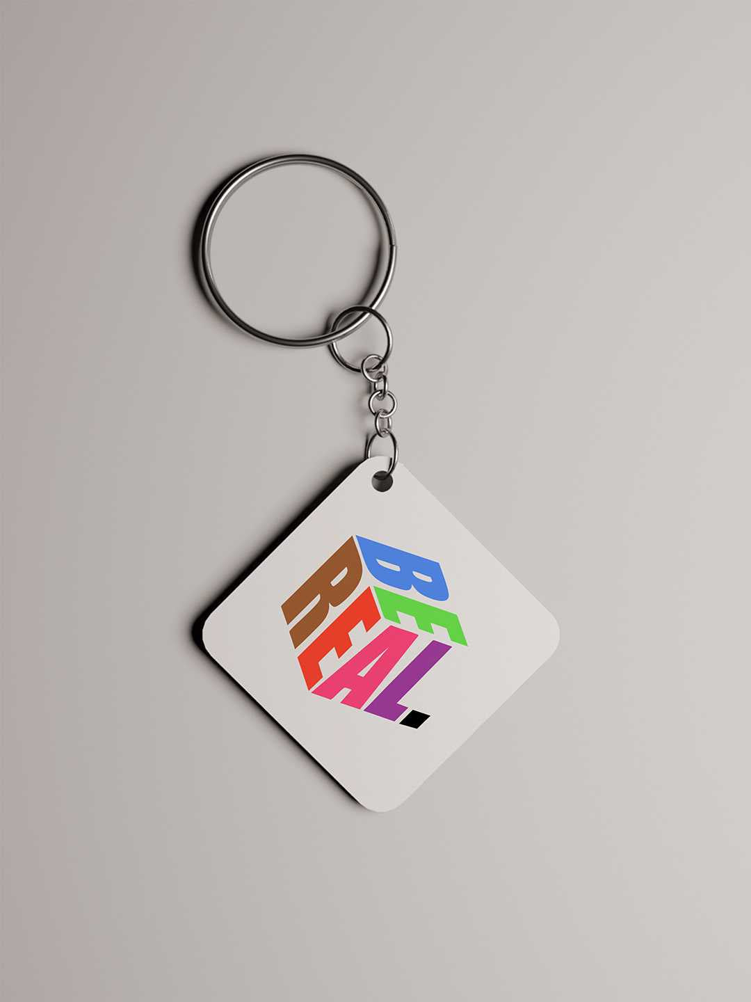 Be Real Graphic Keychain