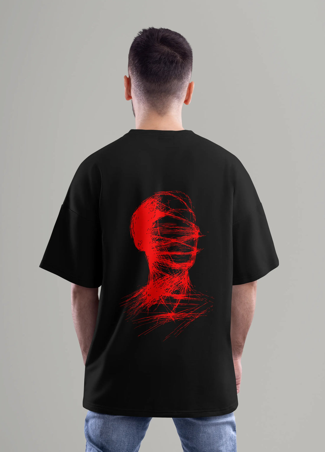 Red Scribble Head