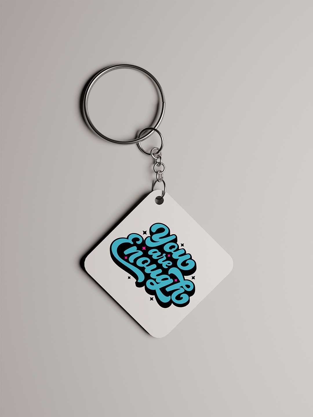 You are Enough Graphic Keychain