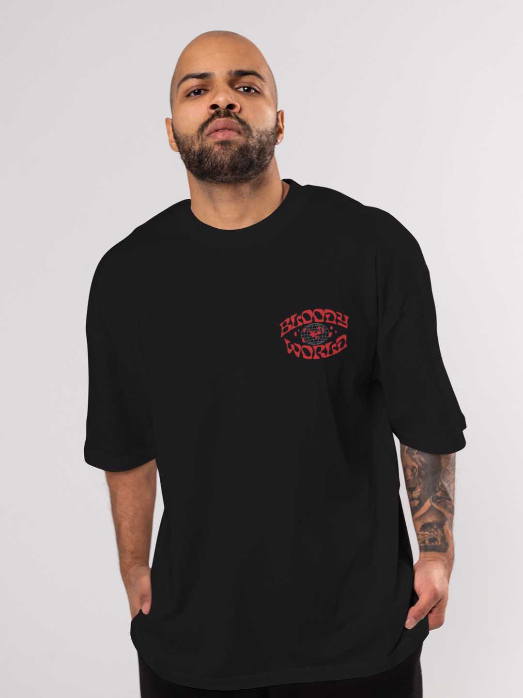 Bloody World Oversized Tee
