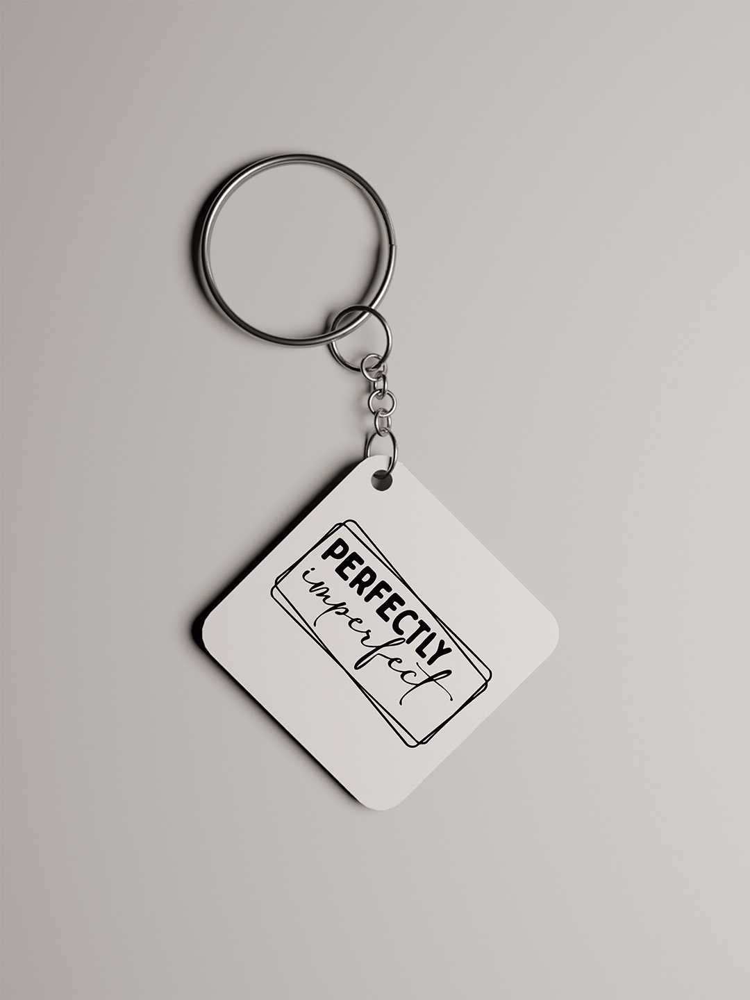 Perfectly Imperfect Graphic Keychain