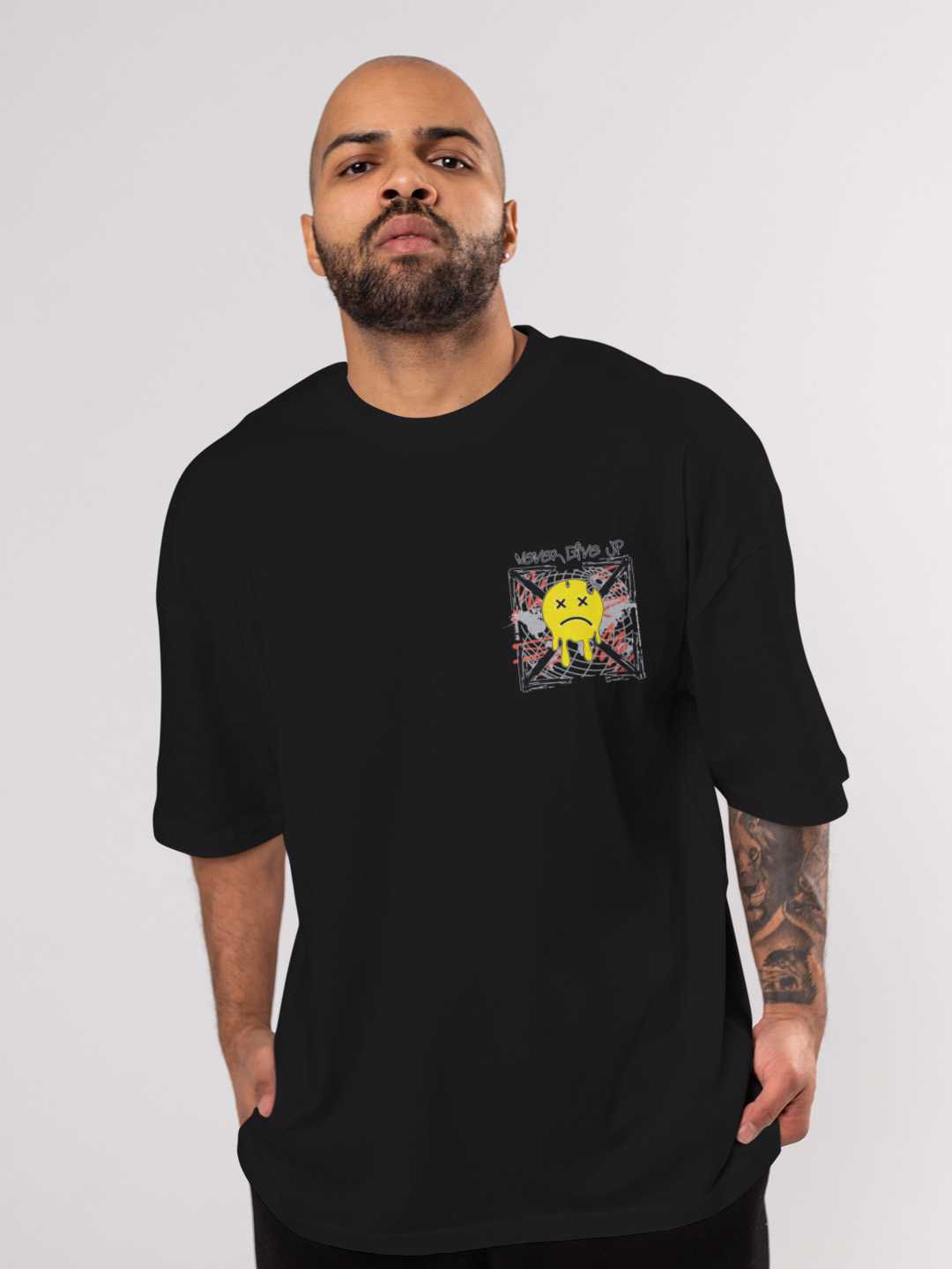 Never Give up Oversized Tee
