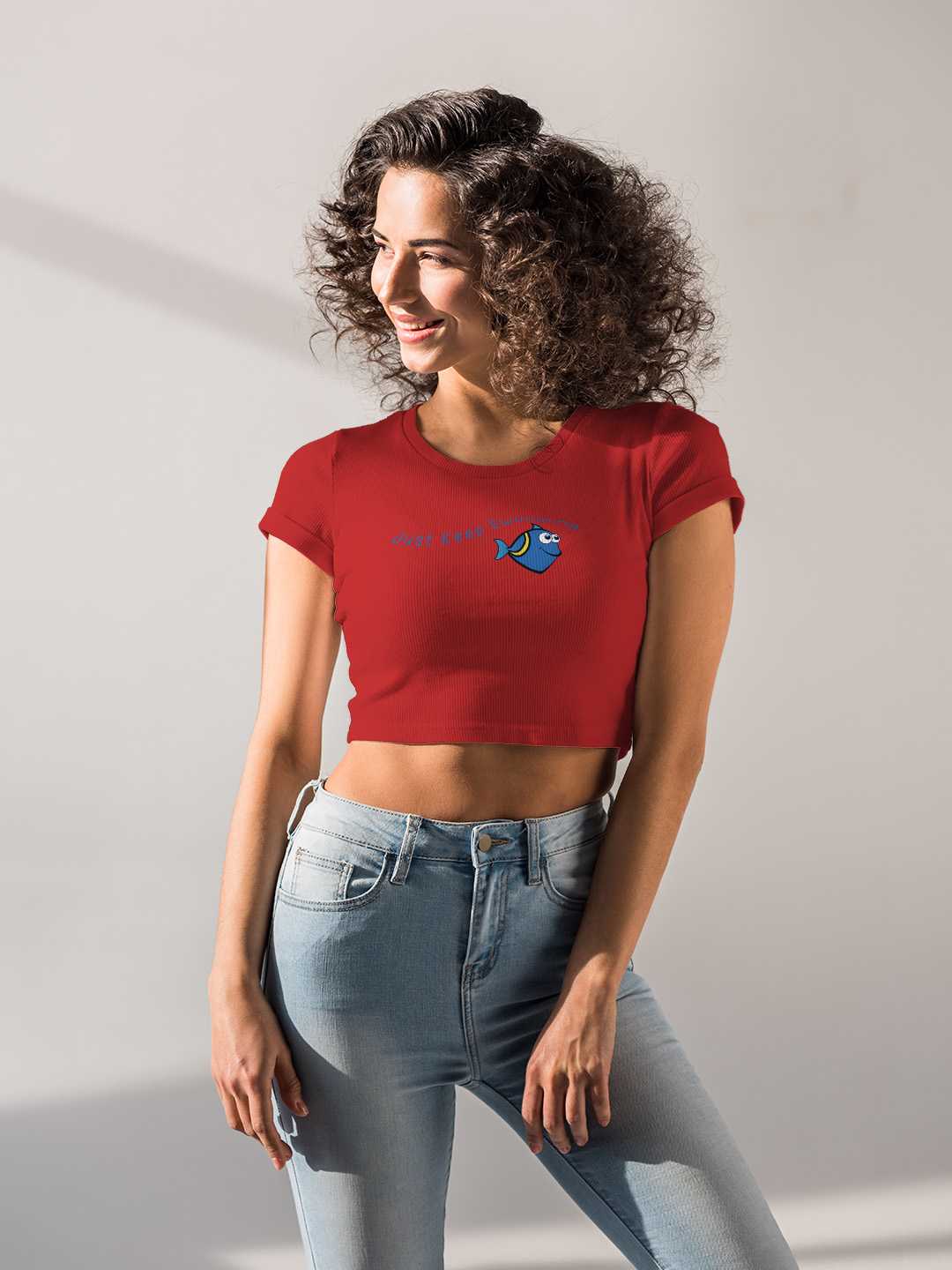 Just Keep Swimming Graphic Baby Tee