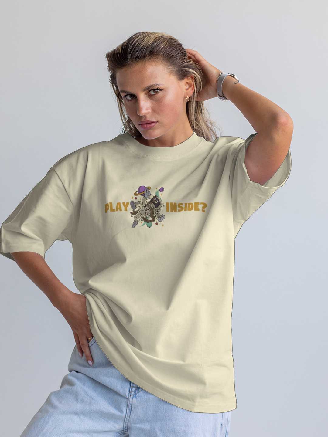 Play Inside Oversized Tee