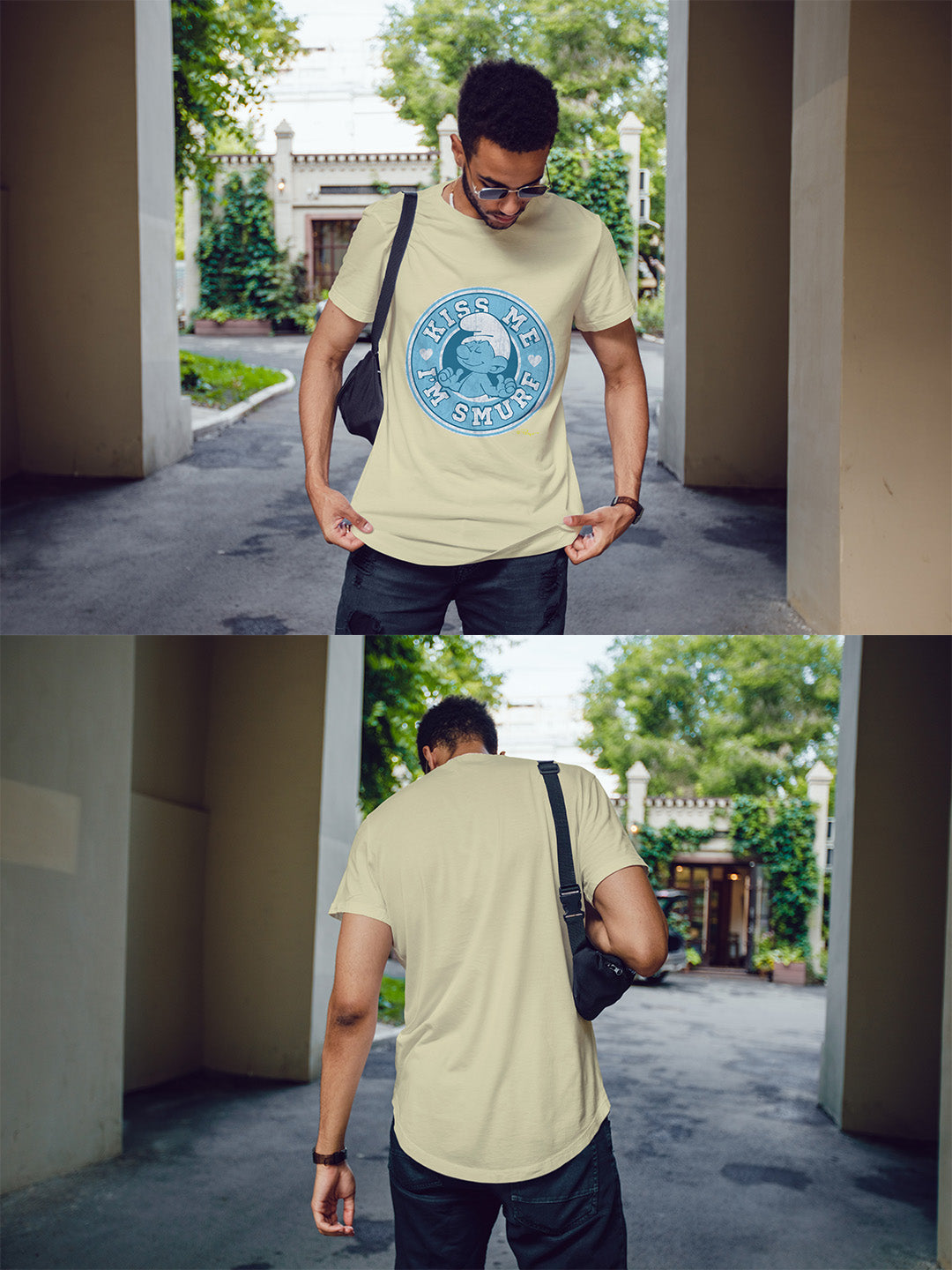 Kiss Me I Am A Smurf Regular Graphic Tee