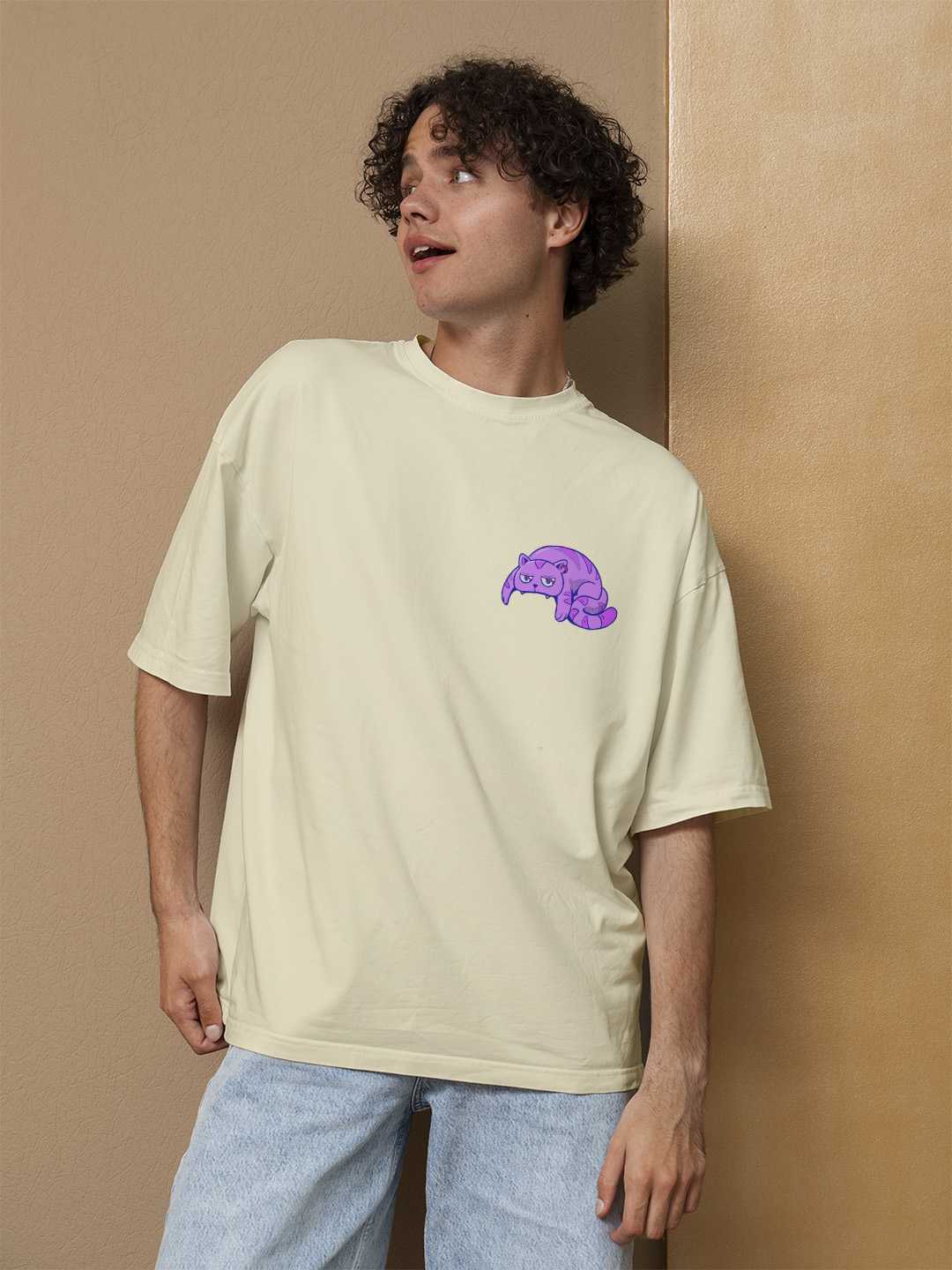 Cat Skull Oversized Tee