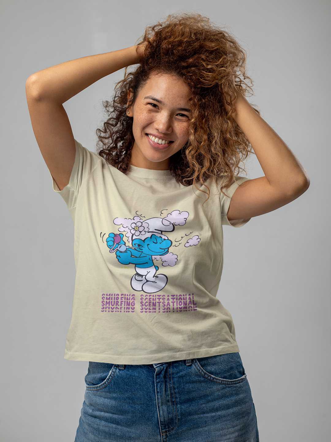 Scentsational Smurfs Regular Graphic Tee