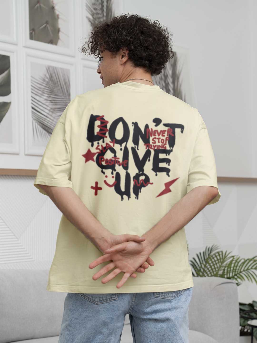 Don't Give Up Oversized Tee