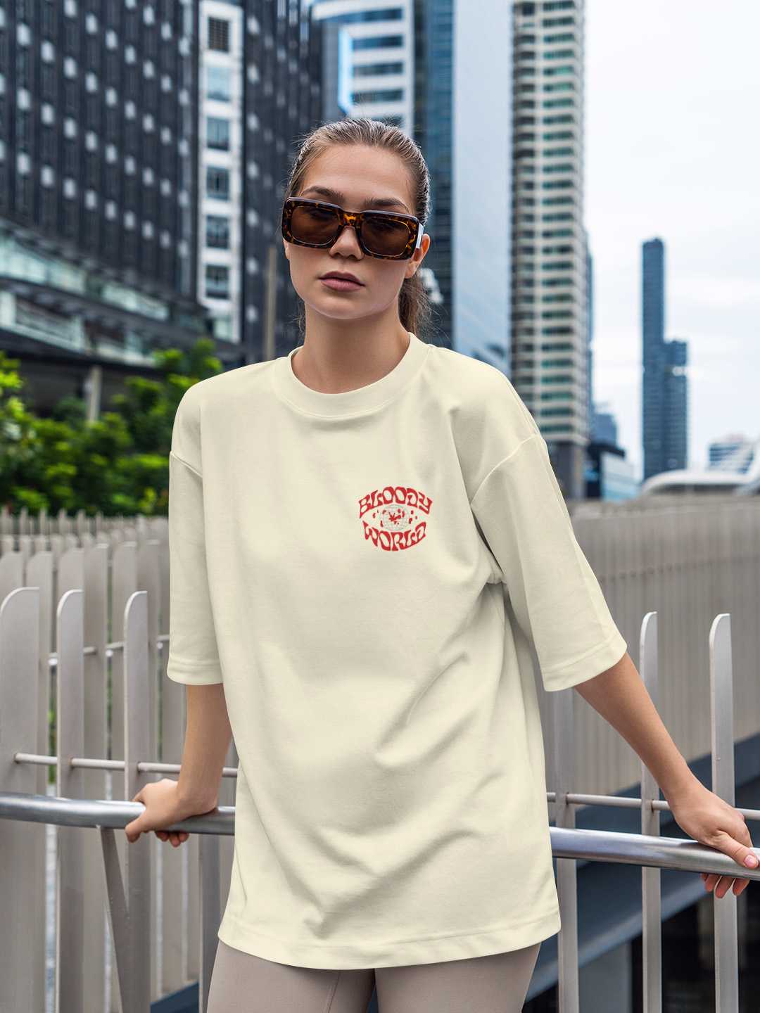 Bloody World Oversized Tee