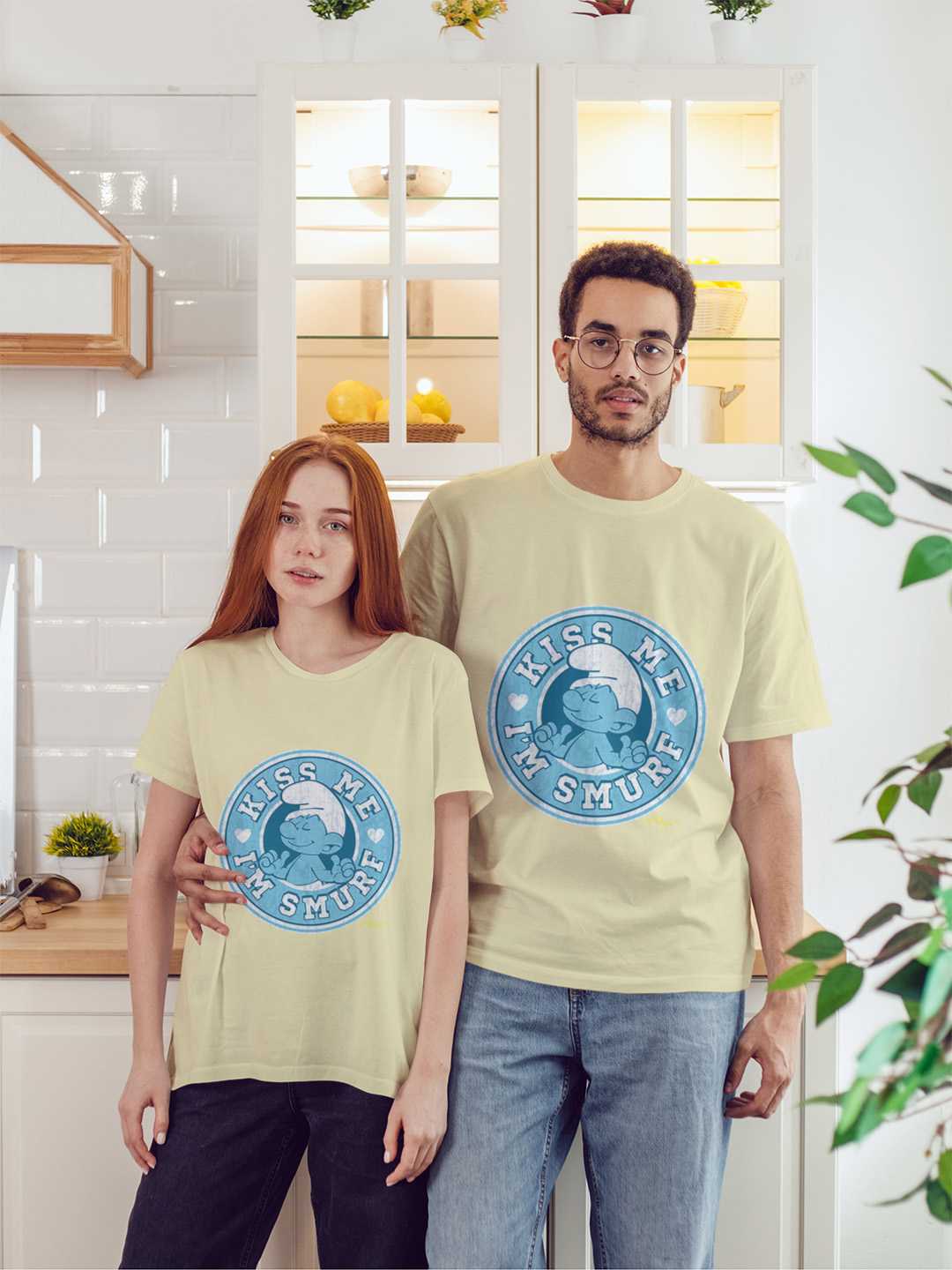 Kiss Me I Am A Smurf Regular Graphic Tee