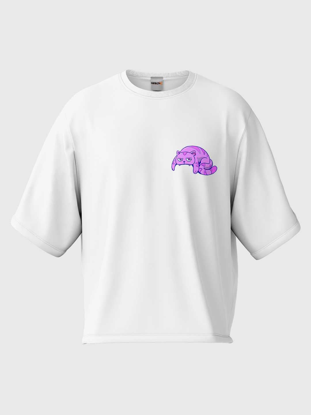 Cat Skull Oversized Tee