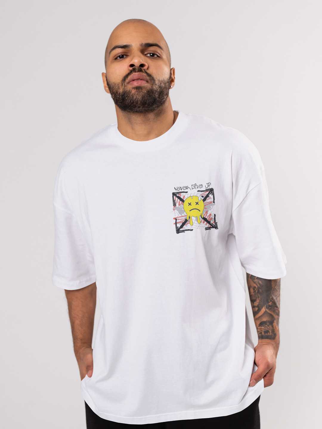 Never Give up Oversized Tee