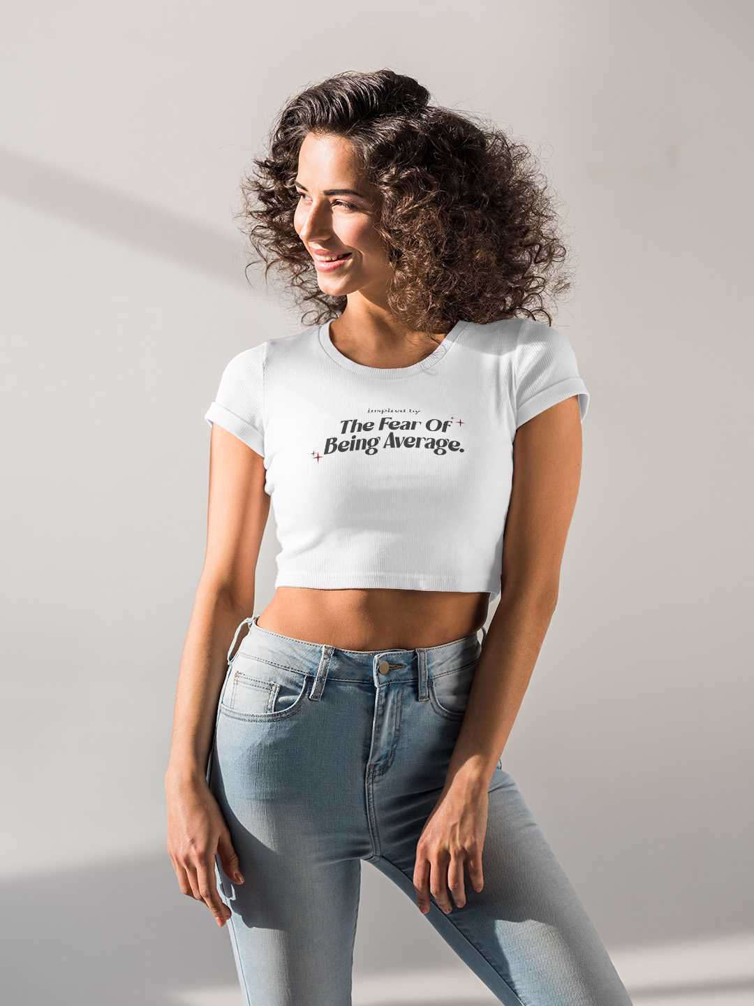 Fear of being Average Graphic Baby Tee
