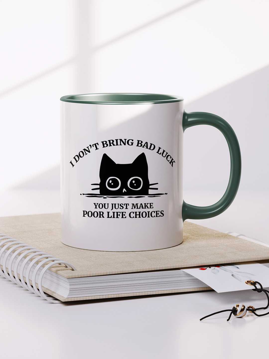 U MAKE POOR LIFE CHOICES Graphic Printed Ceramic Mug