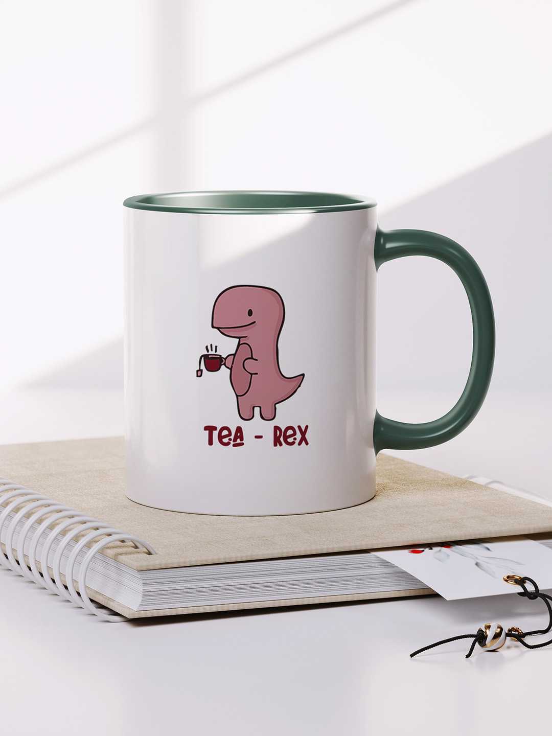 TEA-REX Graphic Printed Ceramic Mug