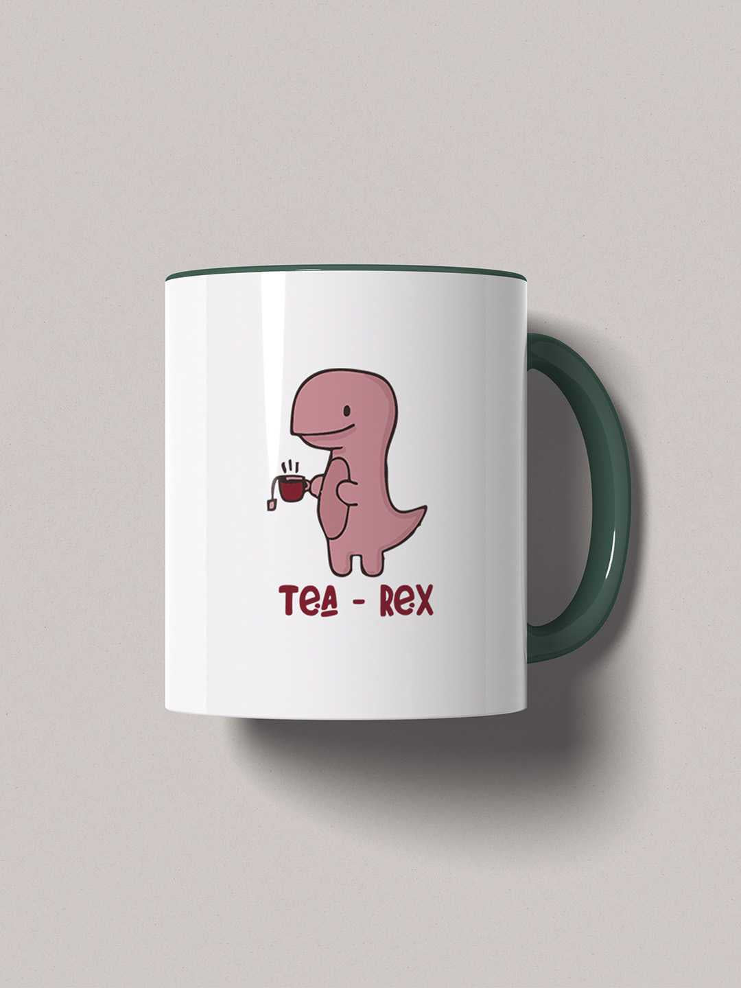 TEA-REX Graphic Printed Ceramic Mug
