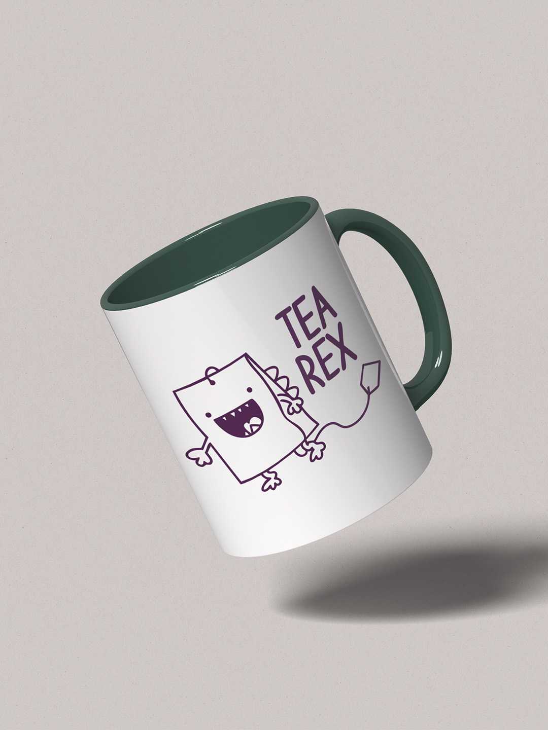 TEA REX Graphic Printed Ceramic Mug