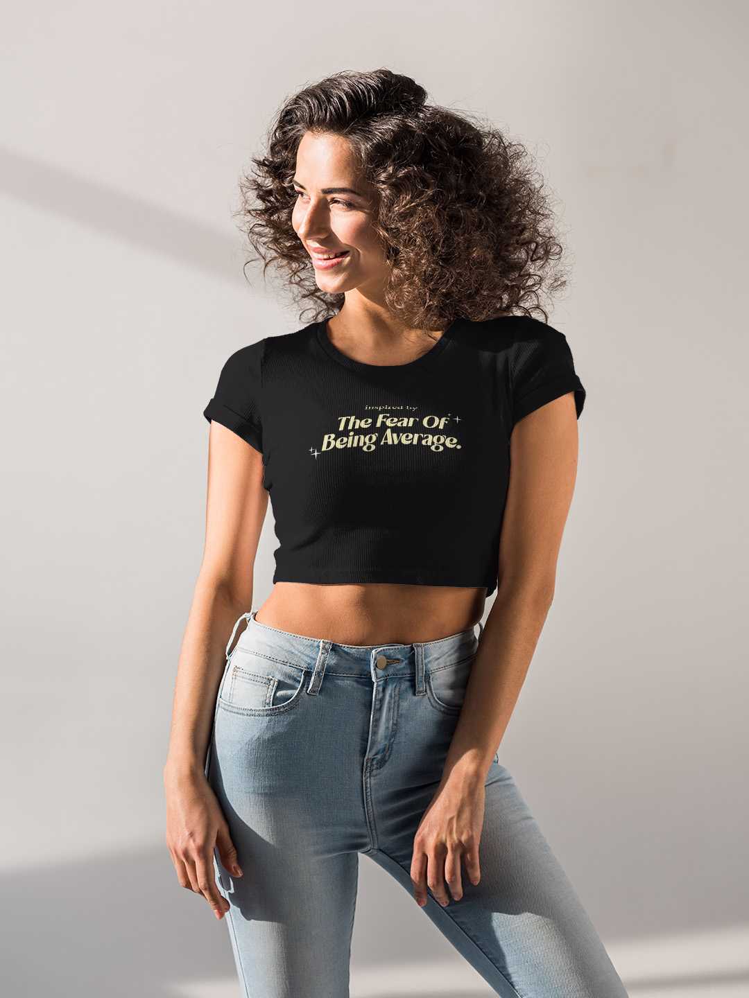 Fear of being Average Graphic Baby Tee