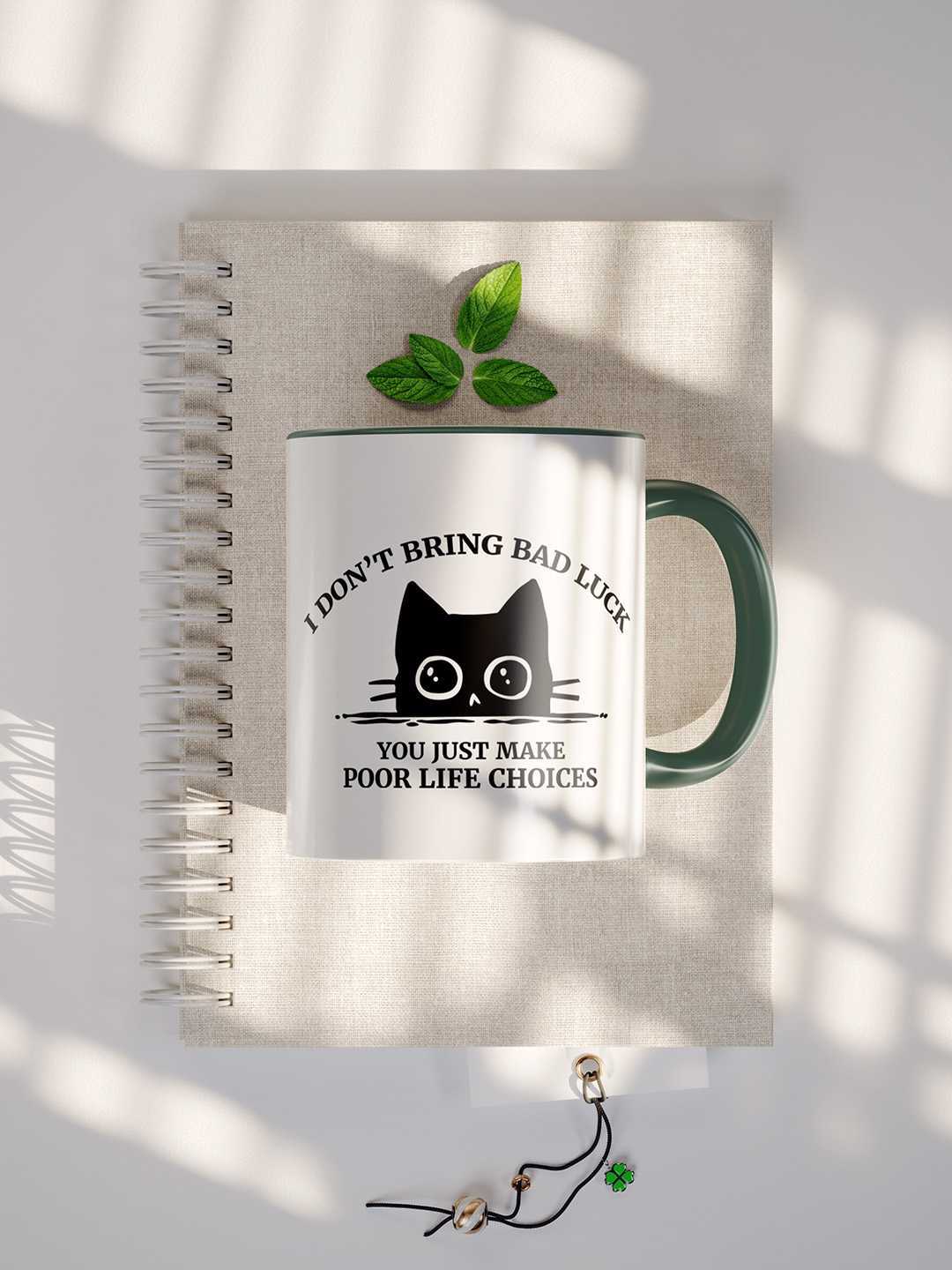 U MAKE POOR LIFE CHOICES Graphic Printed Ceramic Mug