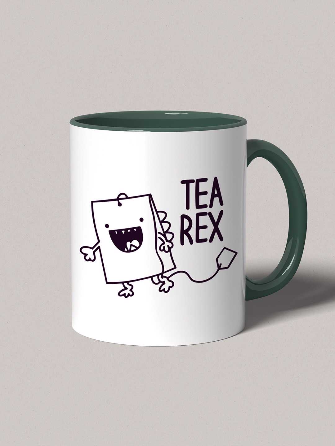 TEA REX Graphic Printed Ceramic Mug