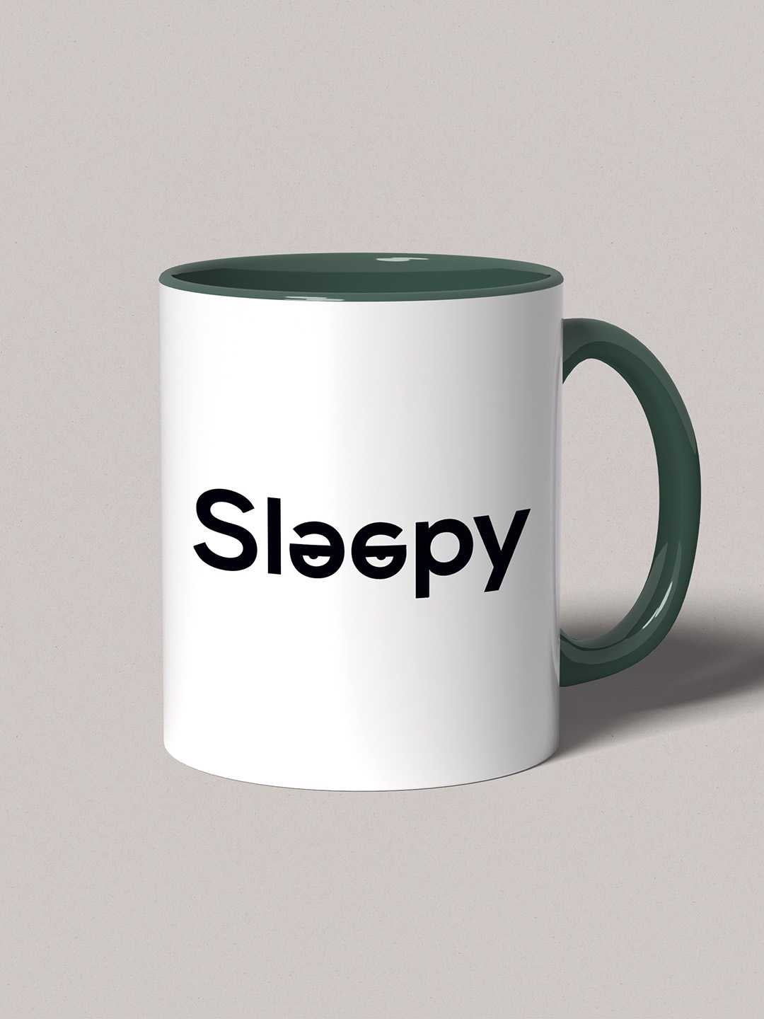 SLEEPY Graphic Printed Ceramic Mug