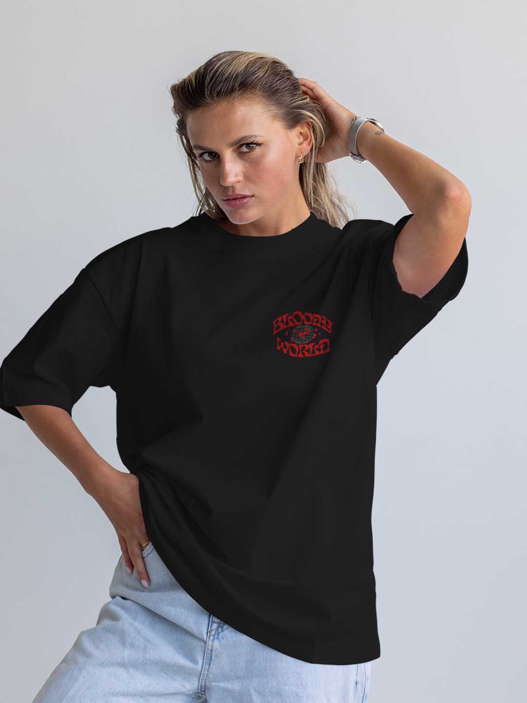 Bloody World Oversized Tee