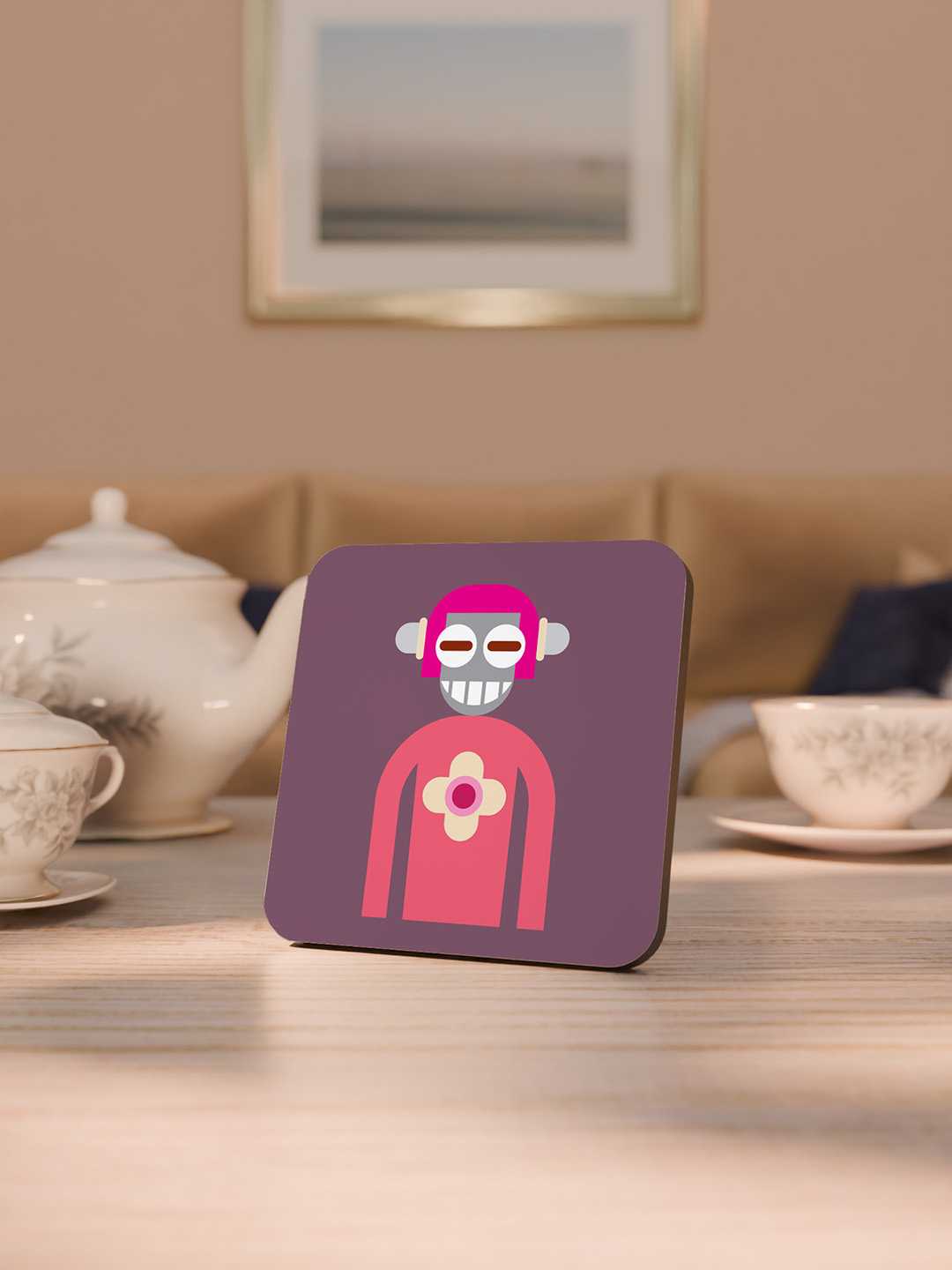 The Cool Crew Graphic Coasters - Pack of 6