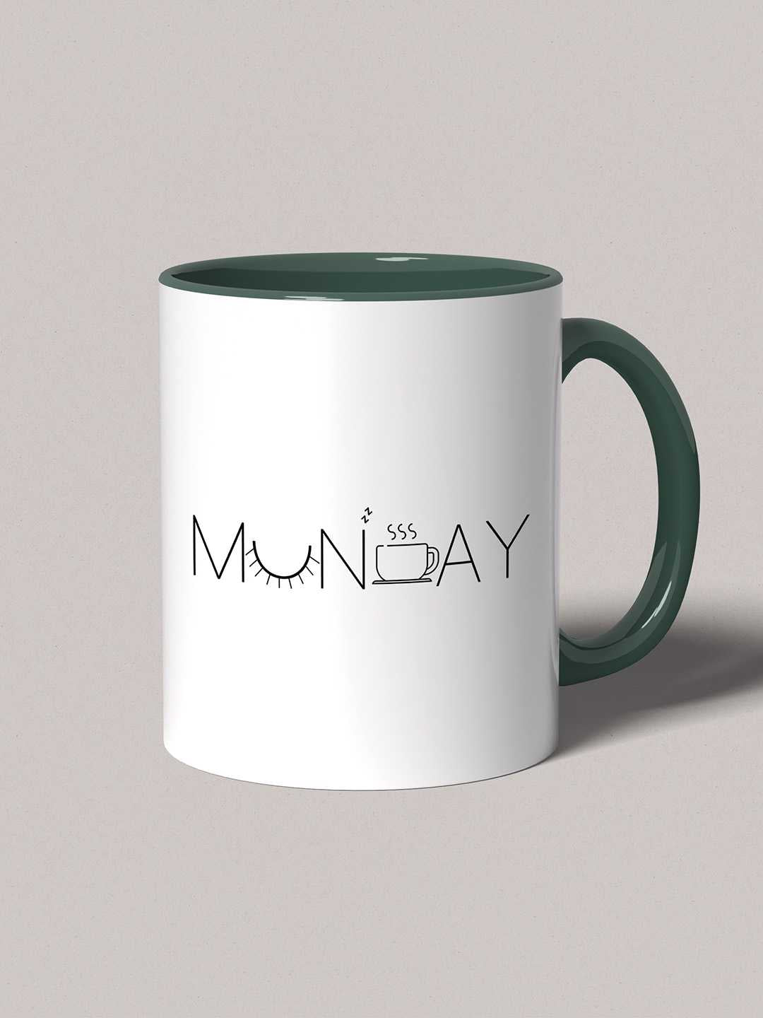 MONDAY Graphic Printed Ceramic Mug