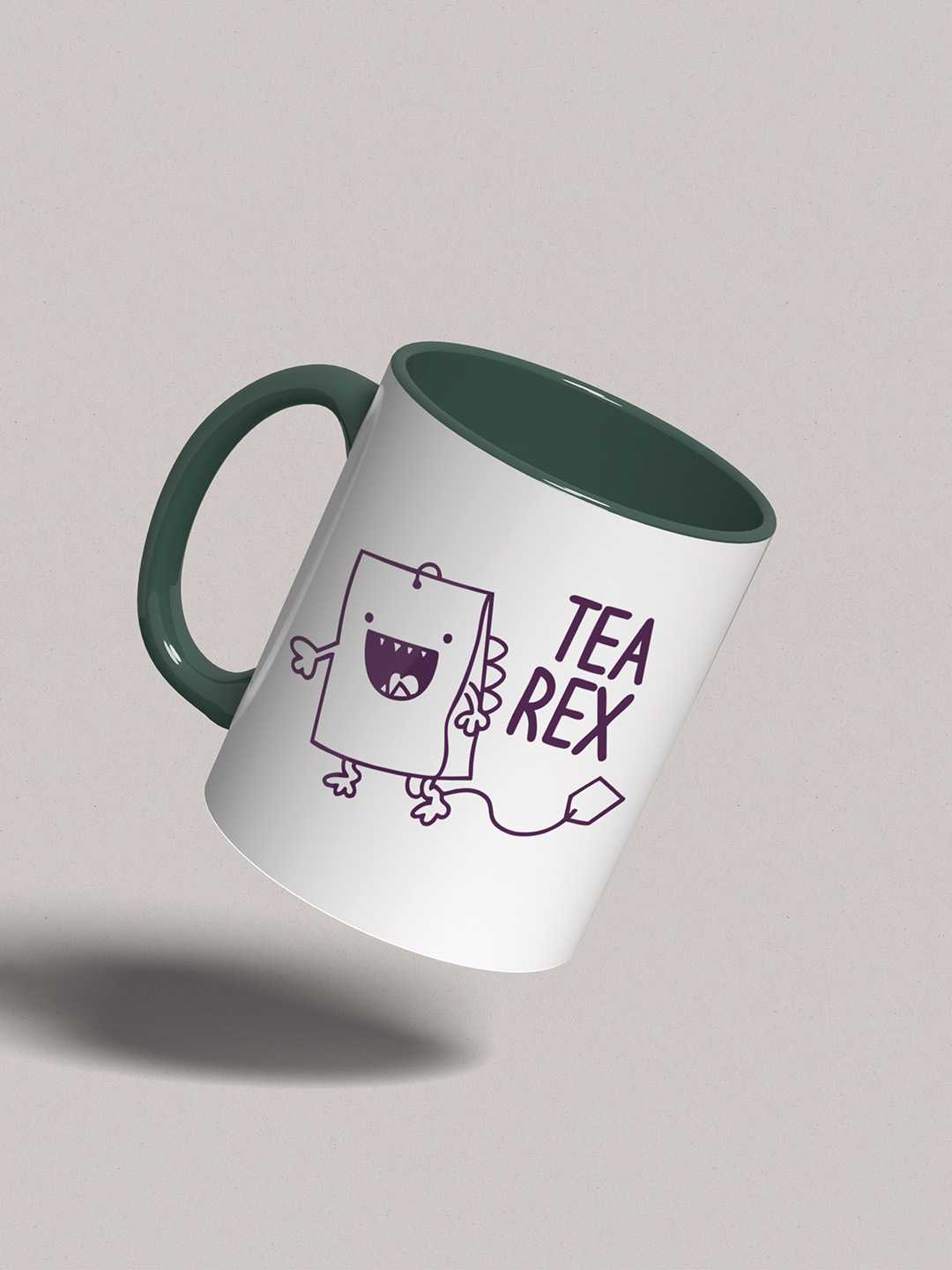 TEA REX Graphic Printed Ceramic Mug
