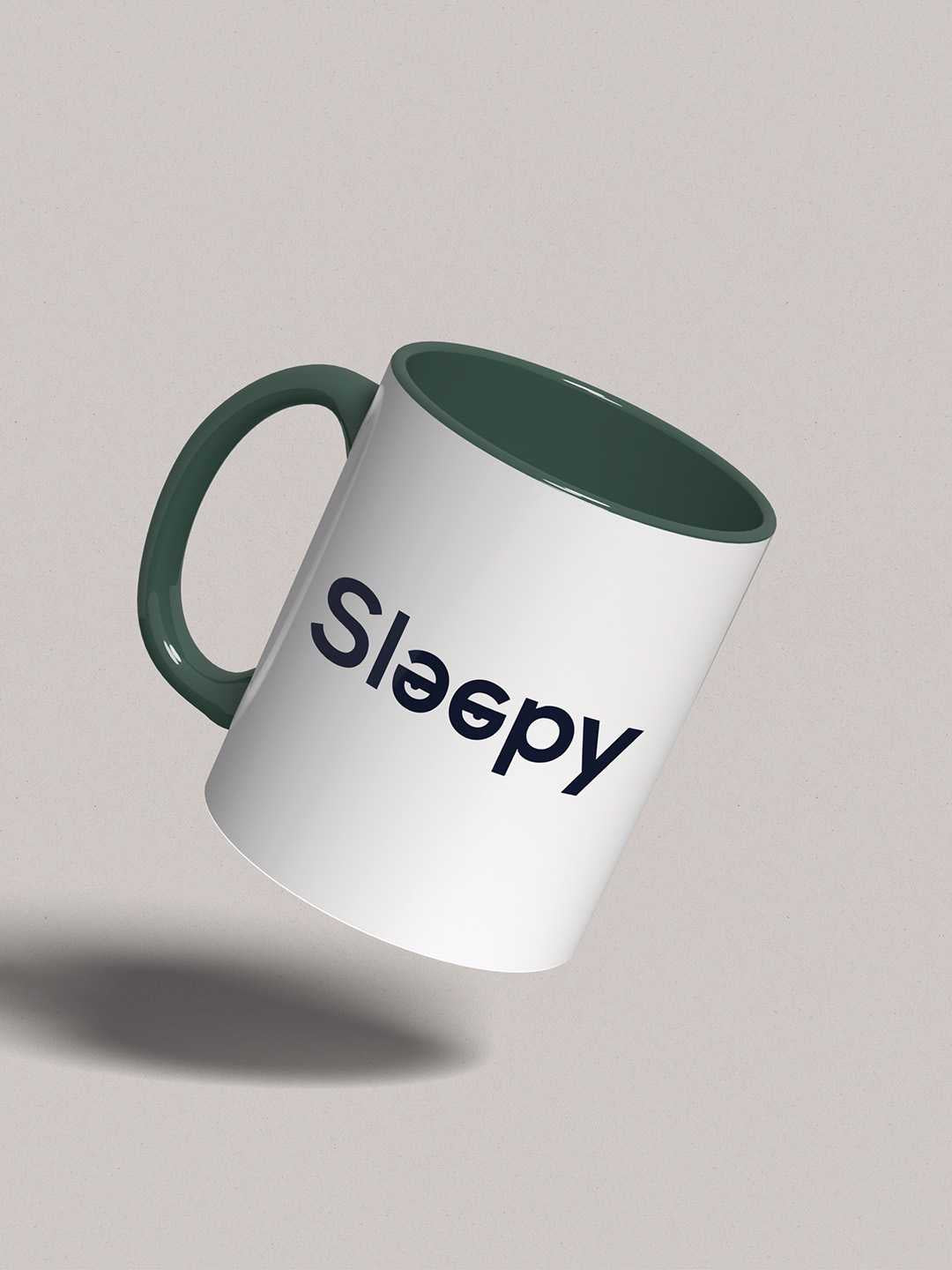 SLEEPY Graphic Printed Ceramic Mug