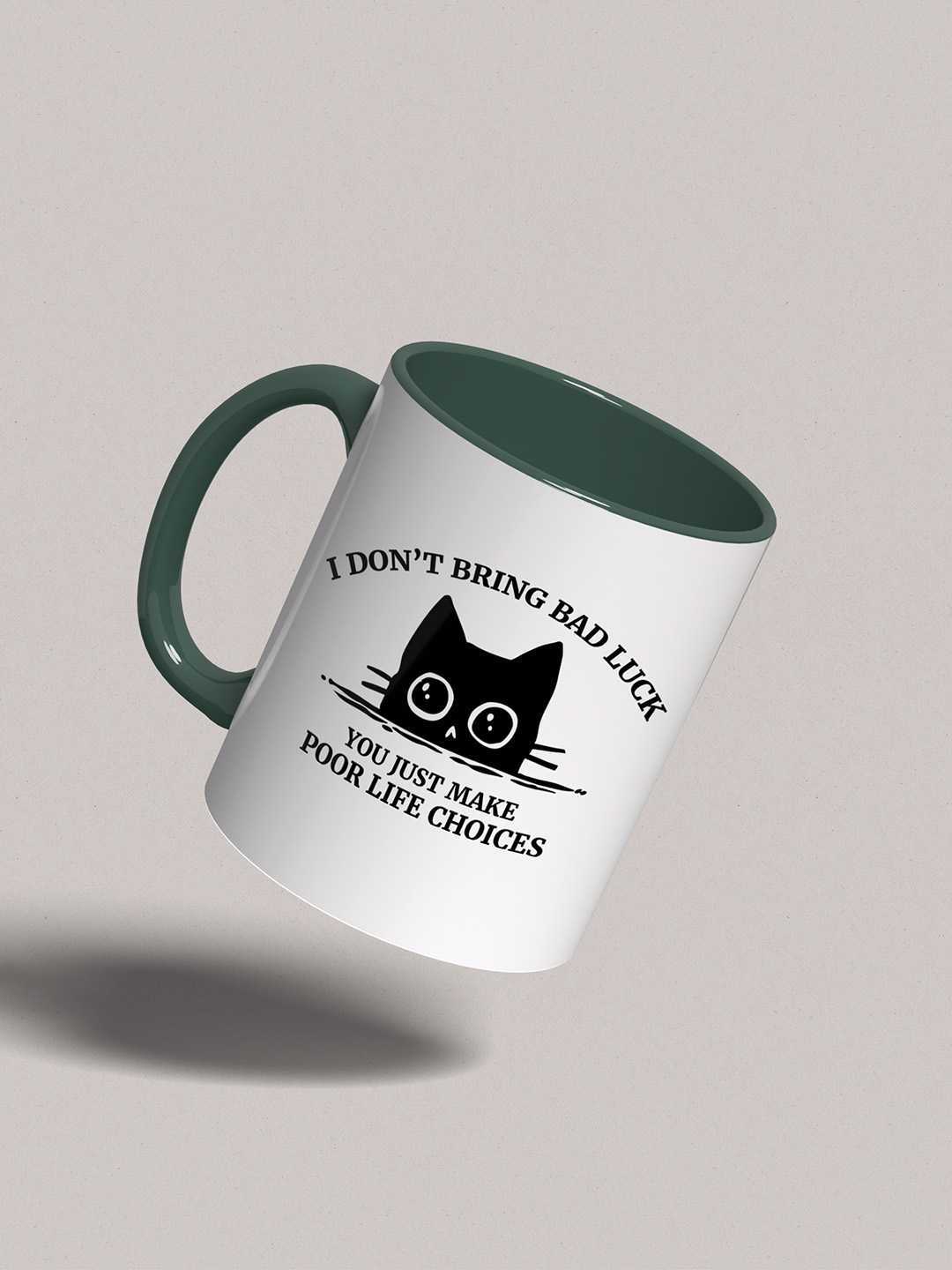U MAKE POOR LIFE CHOICES Graphic Printed Ceramic Mug