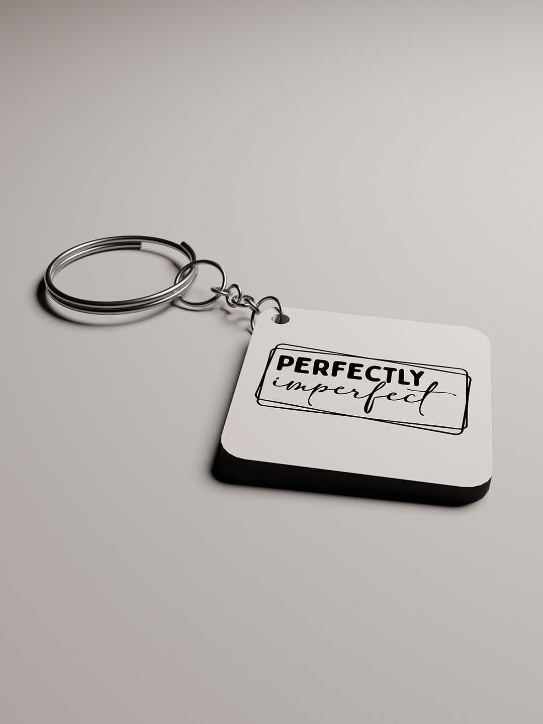 Perfectly Imperfect Graphic Keychain