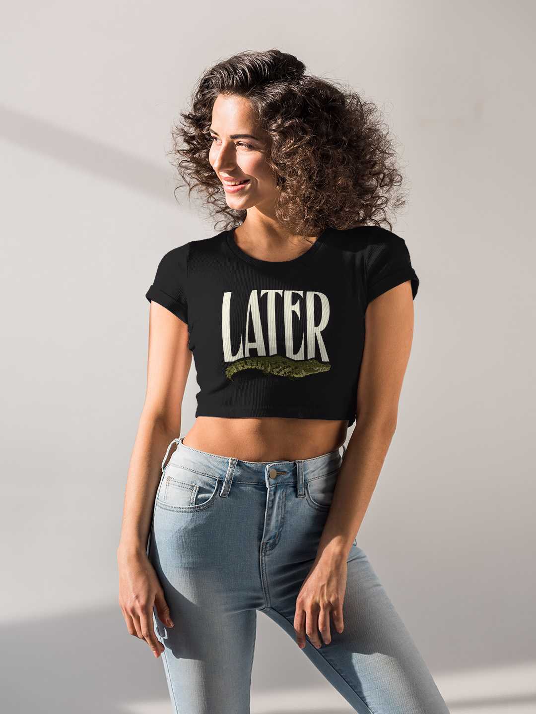 Later Aligator Graphic Baby Tee