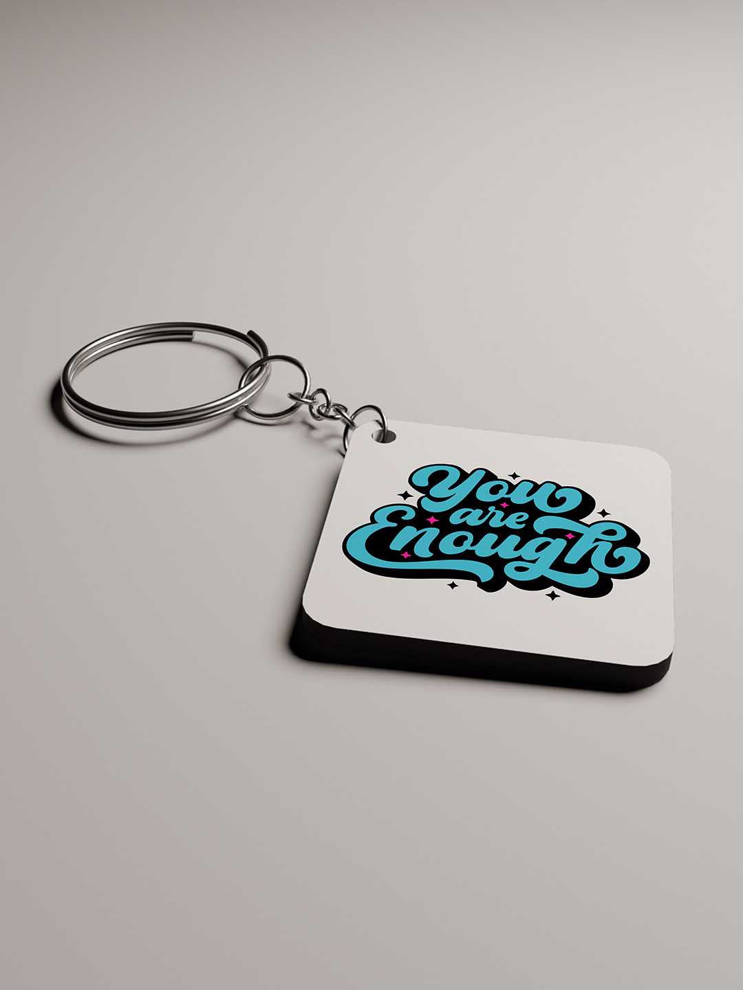 You are Enough Graphic Keychain