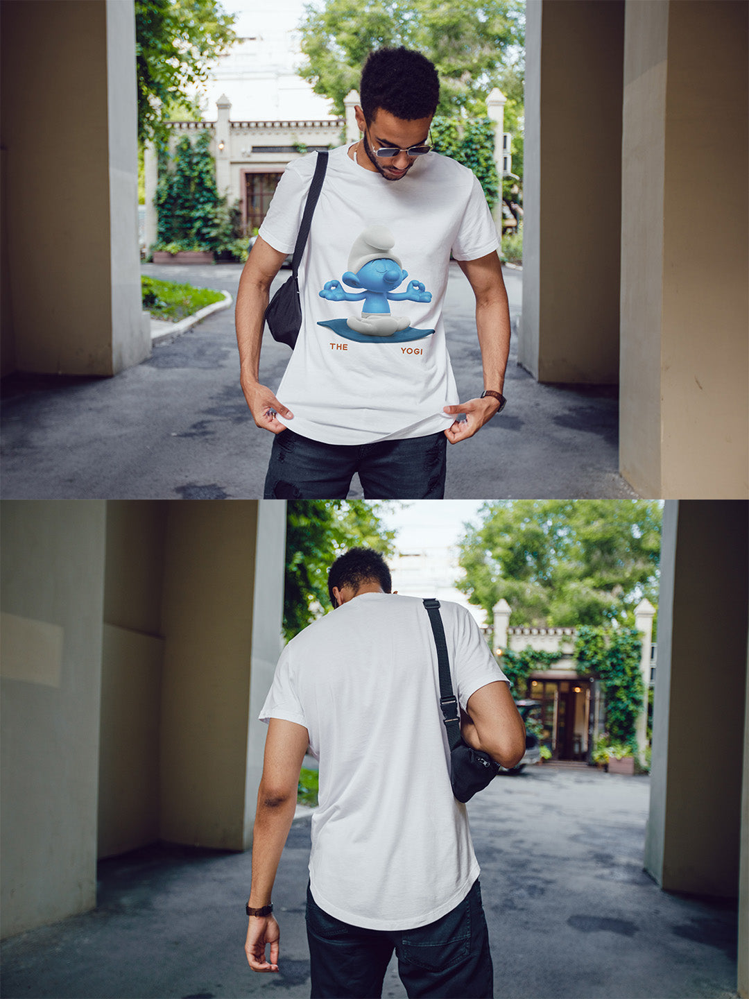 The Smurfing Yogi Regular Graphic Tee