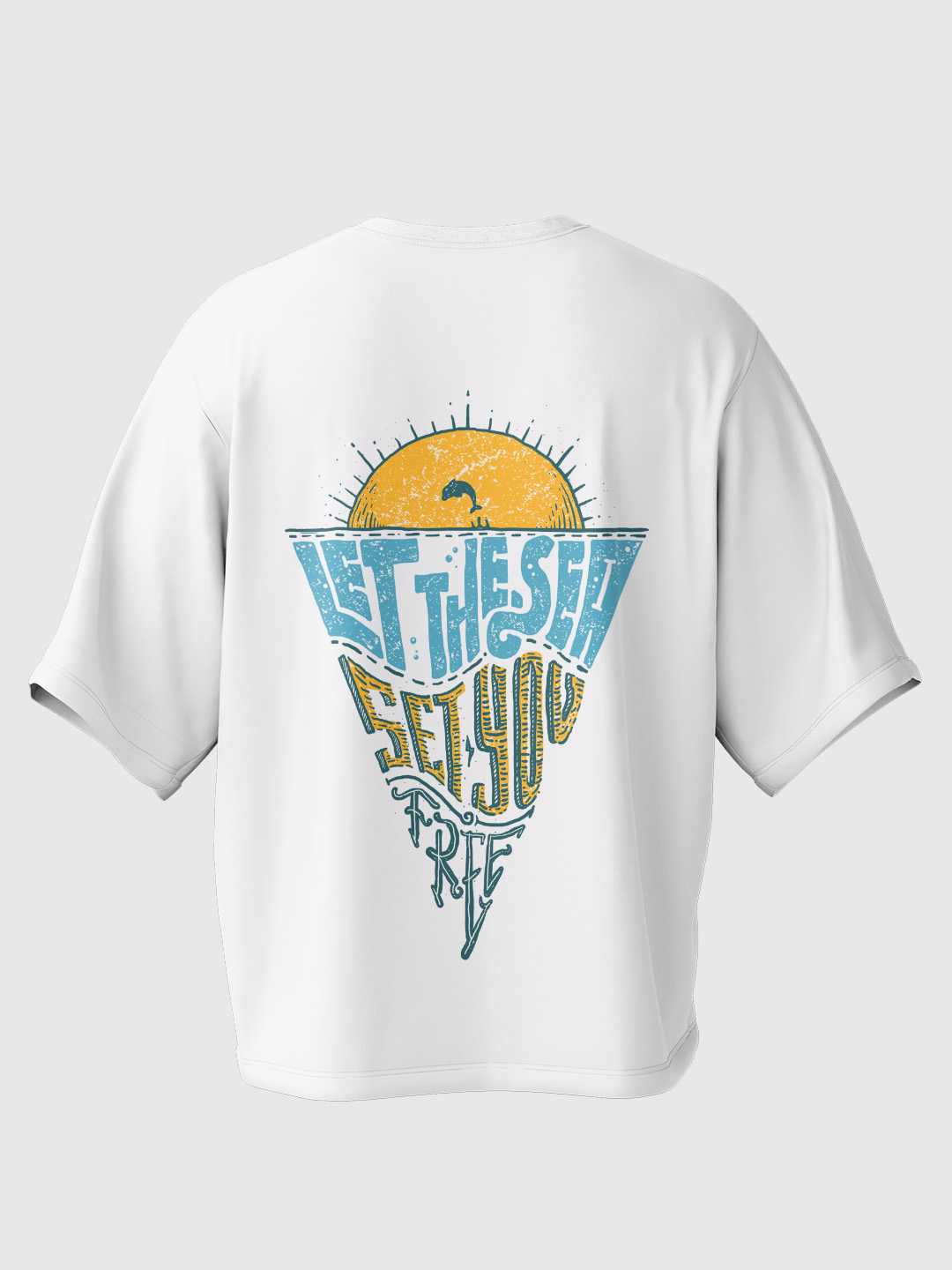 Let The Sea Set You Free Oversized Tee