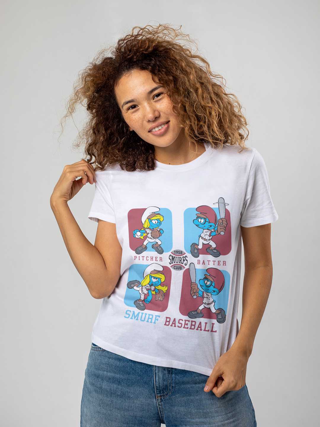 Smurfs Baseball Regular Graphic Tee